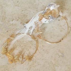 Butterfly hoop Earrings